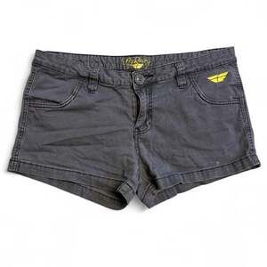 Fly Racing Charcoal Gray Casual Denim Shorts Women's Size 7/8